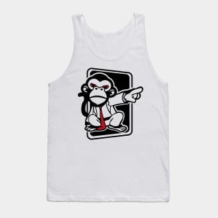 monkey with accusatory suit Tank Top